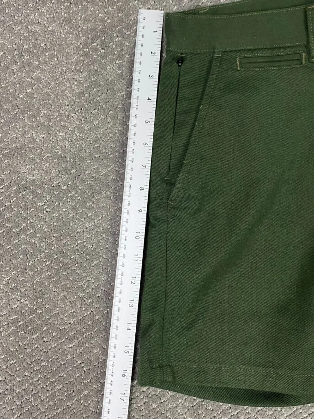 Civic by Taylor Stitch Shorts Men's 30 Green 8" Inseam - Picture 9 of 11